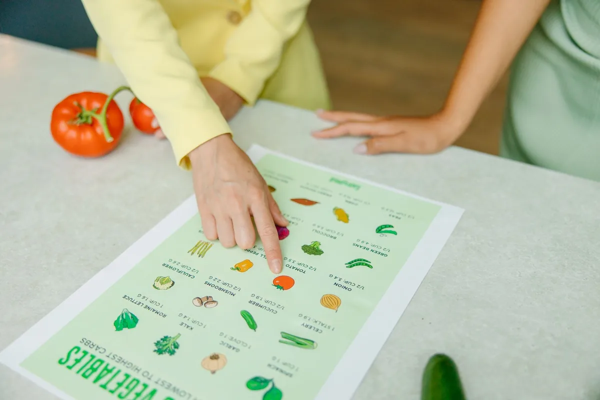 Repas équilibré avec fruits, légumes et protéines pour gérer le SII