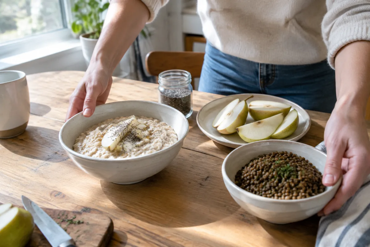 Cinq aliments riches en fibres pour améliorer la digestion et la satiété
